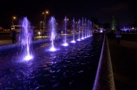 The "sound & light" fountain at Warsaw New Town