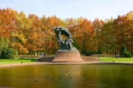 Chopin monument in Lazienki Royal Park