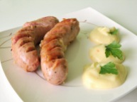 White sausage and horseraddish